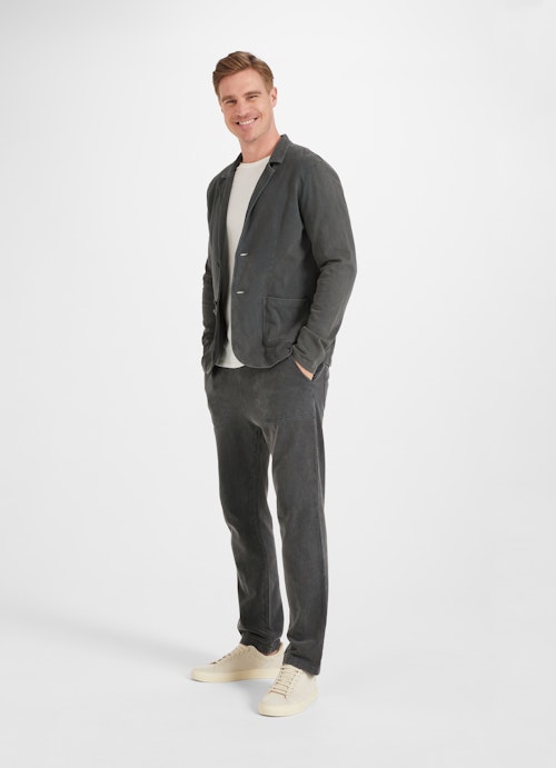 Coupe Regular Fit Blazer Organic Cotton - Blazer smoke
