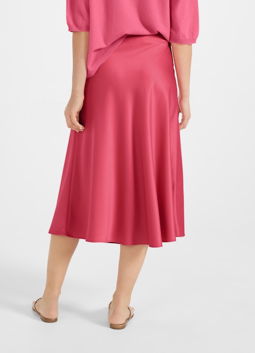 Regular Fit Skirts Satin - Skirt pink tulip