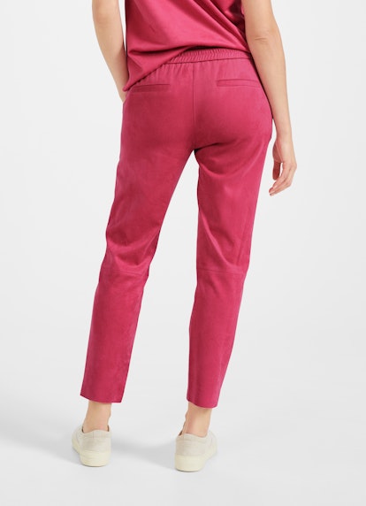 Regular Fit Pants Tech Velours - Trousers pink tulip