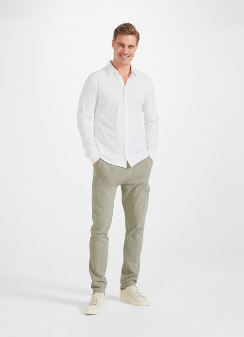 Regular Fit Hemden Jersey - Hemd white