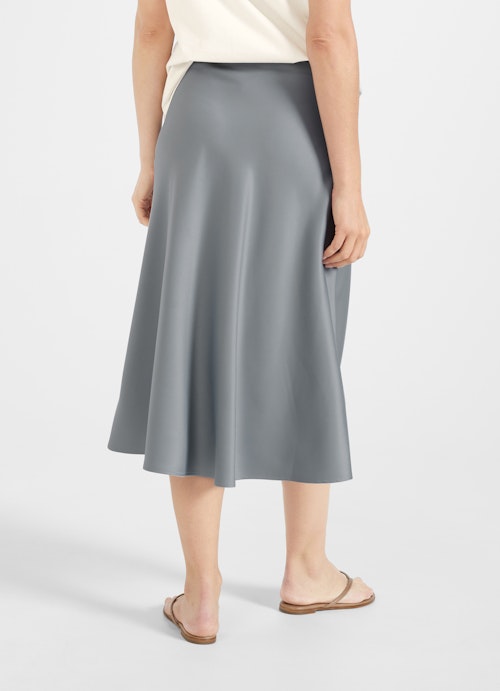 Regular Fit Skirts Satin - Skirt stormy green