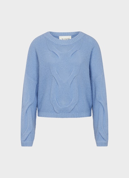 Oversized Fit Knitwear Cashmere Blend - Sweater cornflower