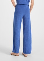 Coupe Wide Leg Fit Pantalons Tissu éponge - Sweatpants french blue