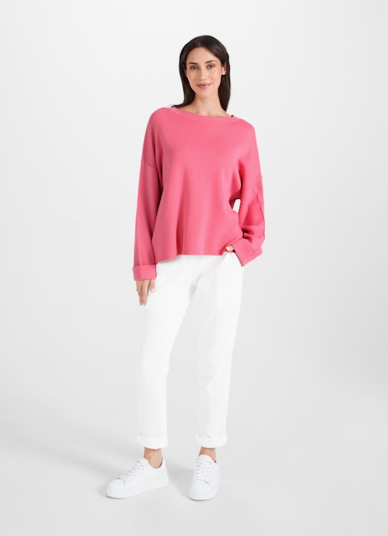 Casual Fit Knitwear Sweatshirt pink tulip