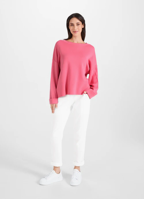 Casual Fit Strick Sweatshirt pink tulip