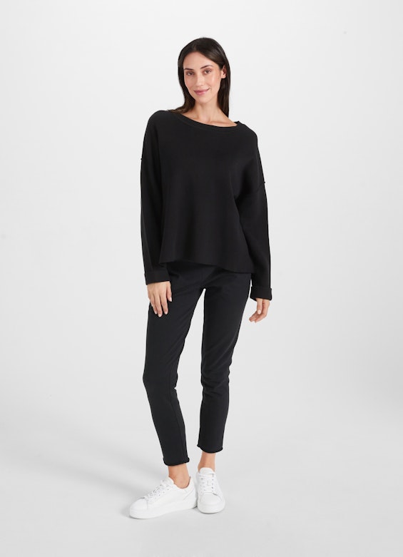 Coupe Casual Fit Maille Sweatshirt black