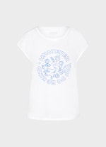 Coupe Regular Fit T-shirts T-shirt white-cornflower