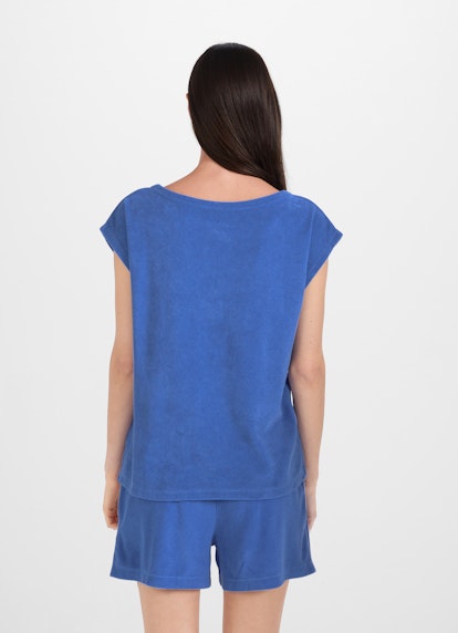 Regular Fit T-shirts Terrycloth Boxy - T-Shirt french blue