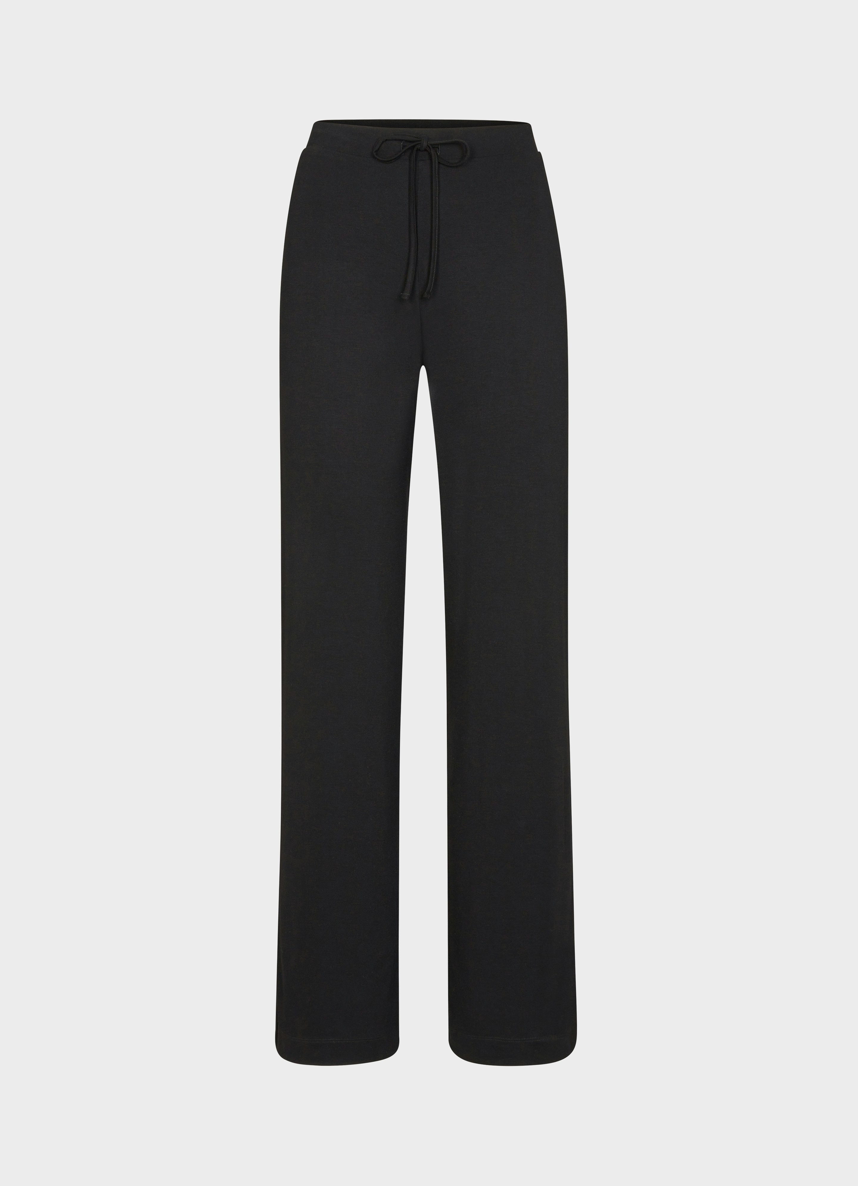 Black Wide Leg Fit - Jersey Trousers Ivy | Buy Pants online