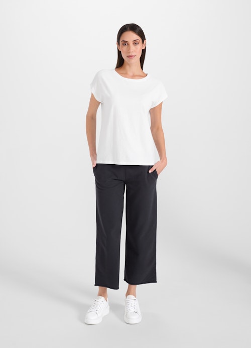 Loose Fit Hosen Culotte - Sweatpants navy