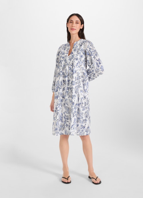 Short Length Kleider Popeline Kleid white