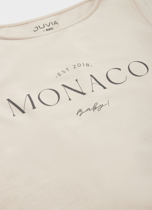 Slim Fit Sweatshirts Fleece Sweater "Monaco Baby" light walnut