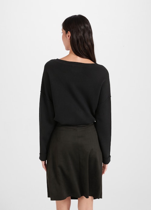 Longueur moyenne Jupes Tech Velours - Jupe black