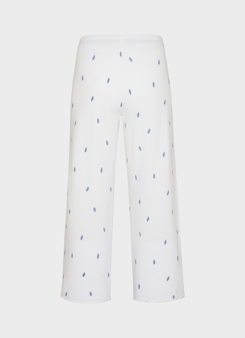 Coupe Loose Fit Pantalons Wide Leg Fit - Sweatpants white