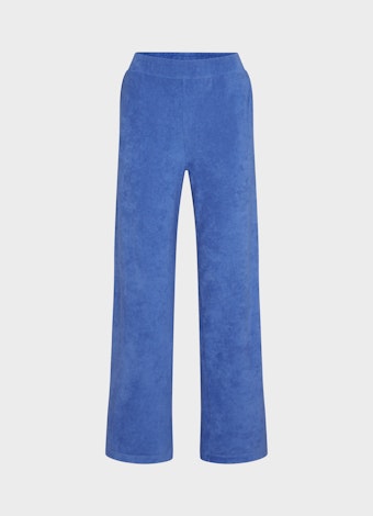 Wide Leg Fit Pants Terrycloth - Sweatpants french blue