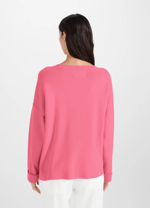 Casual Fit Strick Sweatshirt pink tulip