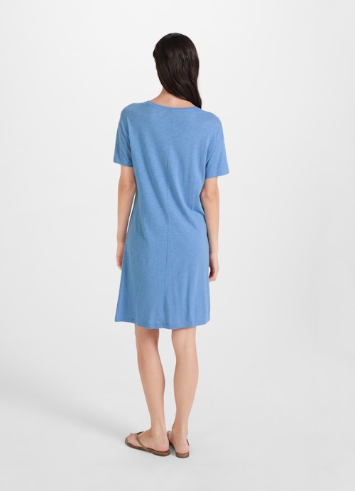 Short Length Kleider Jerseykleid cornflower