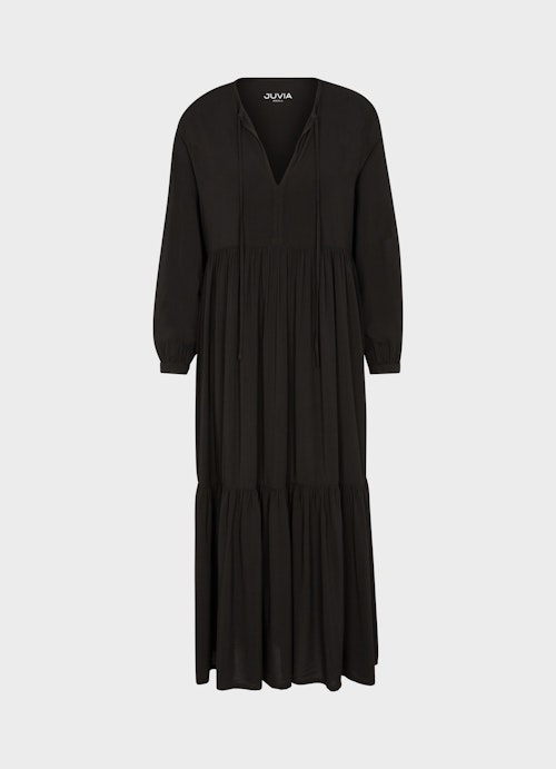 Maxi Length Dresses Poplin Dress black