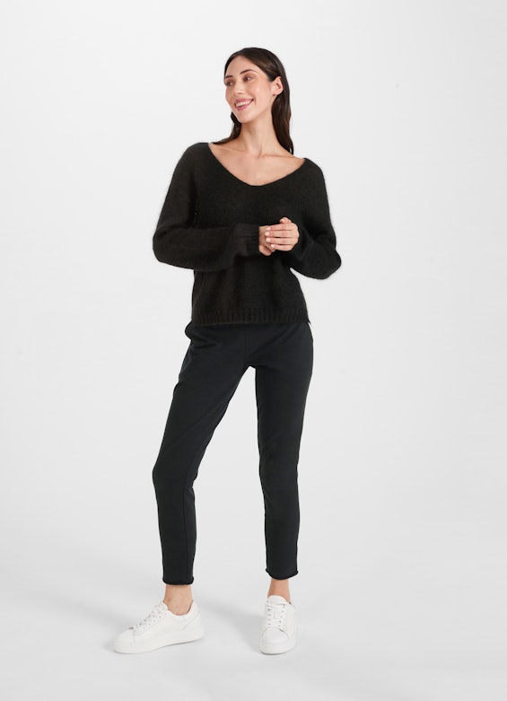 Casual Fit Knitwear Pullover black