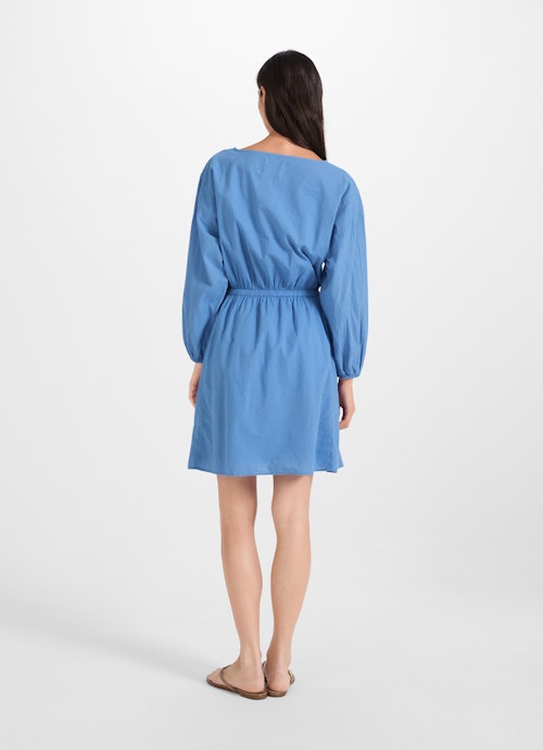 Short Length Kleider Popeline Kleid cornflower