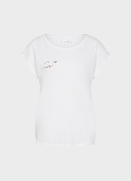 Regular Fit T-shirts Nightwear - T-Shirt white