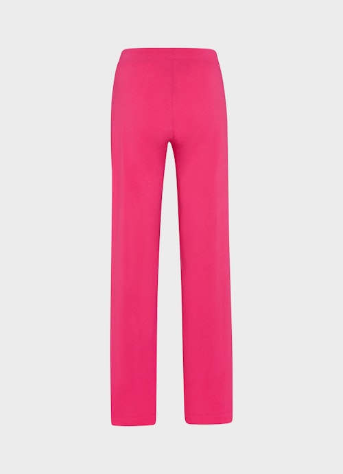Wide Leg Pants Wide Leg Fit -  Jersey Pants lipstick