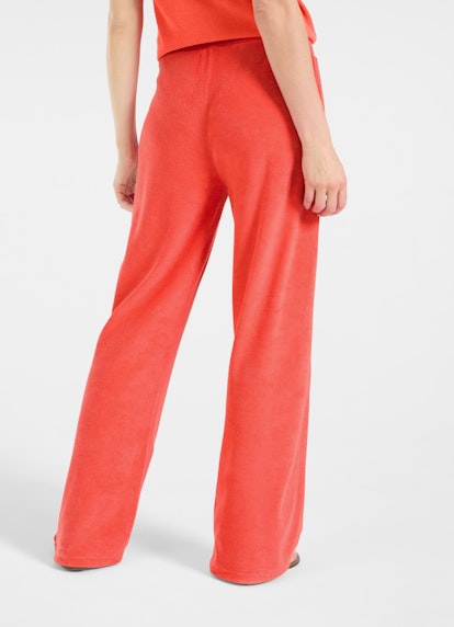 Coupe Wide Leg Fit Pantalons Sweatpants en éponge poppy red