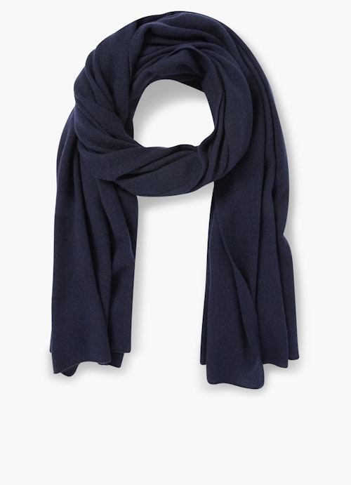 Regular Fit Knitwear Cashmere blend - scarf navy