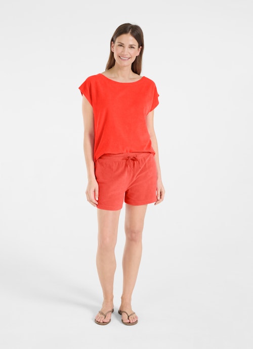 Medium Length Shorts Terrycloth - Shorts poppy red