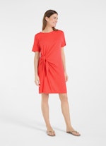 Short Length Kleider Jerseykleid poppy red