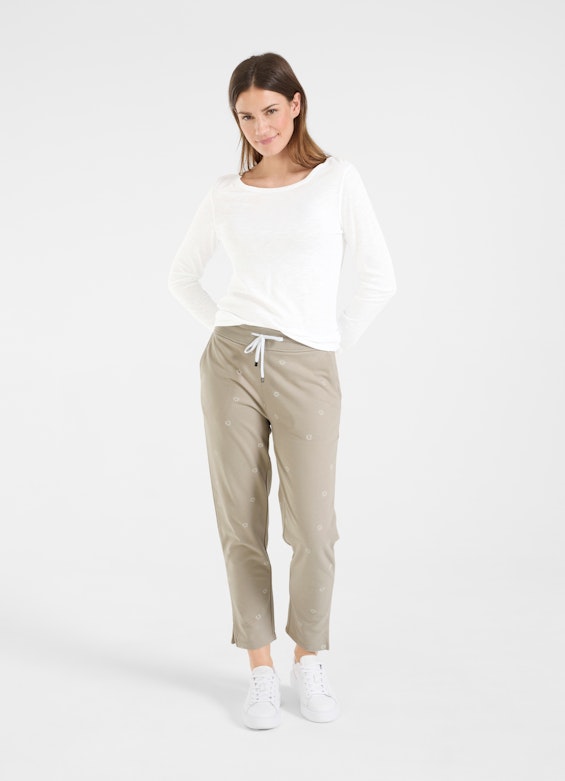 taille haute Pantalons High Waist - Sweatpants feather grey