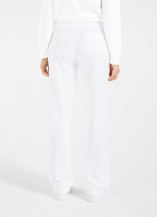 Boot Cut Pants Wide Leg Fit - Sweatpants white