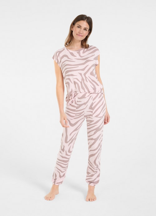 Regular Fit Pants Nightwear - Trousers rosewater