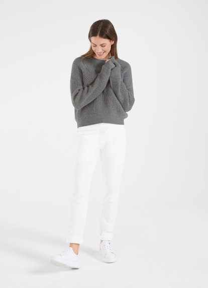 Casual Fit Knitwear Cashmere blend - Pullover steel grey mel.
