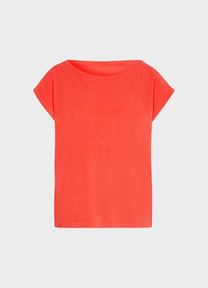 Regular Fit T-Shirts Frottee Boxy - T-Shirt poppy red