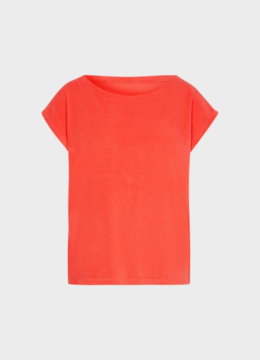 Coupe Regular Fit T-shirts T-shirt en éponge Boxy poppy red