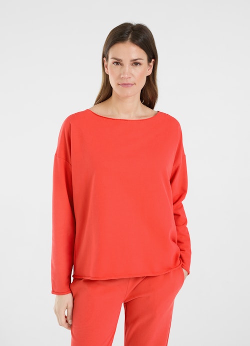 Coupe Loose Fit Sweat-shirts Sweatshirt poppy red