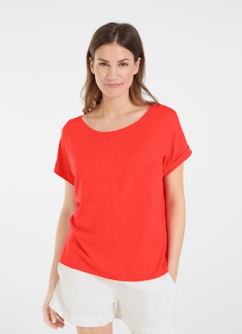 Boxy Fit T-Shirts Boxy - T-Shirt poppy red