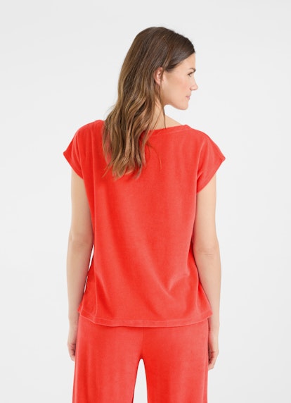 Regular Fit T-shirts Terrycloth - T-Shirt poppy red