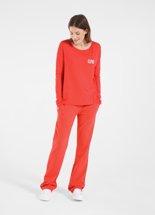 Oversized Fit Long sleeve tops Longsleeve poppy red