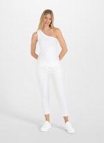 Slim Fit Tops Asymmetric top white