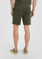 Slim Fit Bermudas Terrycloth - Shorts soft jungle green