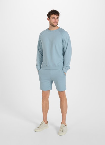 Regular Fit Sweaters Terrycloth - Sweater pacific blue