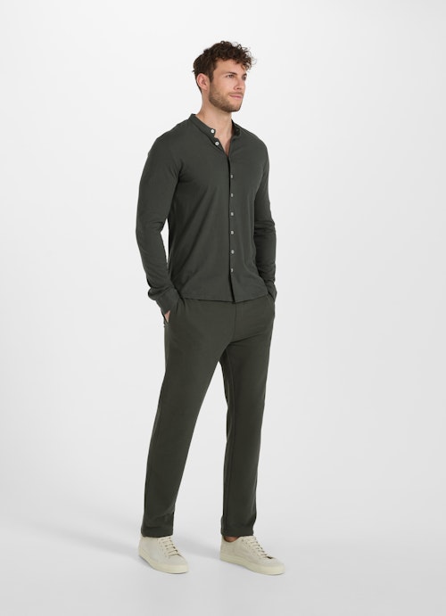 Coupe Regular Fit Chemises Jersey - Hemd jungle green