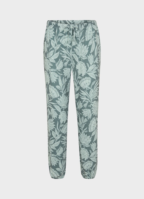 Regular Fit Pants Tech Velour - Trousers jade