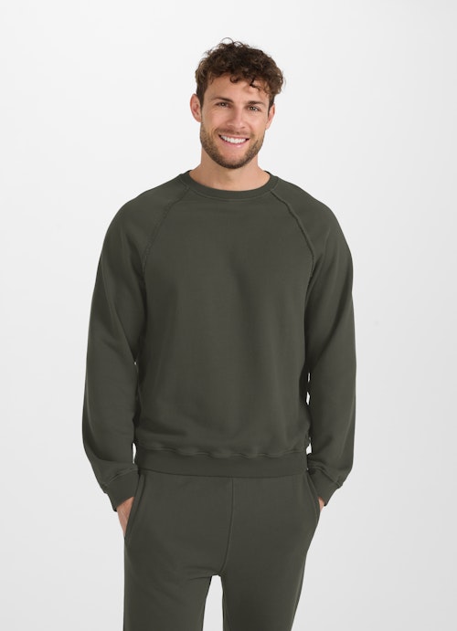 Casual Fit Sweater Sweatshirt jungle green