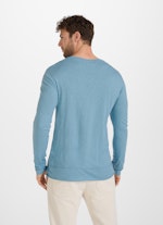 Coupe Regular Fit T-shirts à manches longues Longsleeve pacific blue