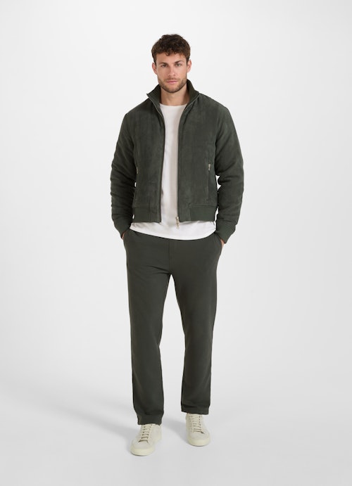 Regular Fit Jacken Tech Velours - Jacke jungle green