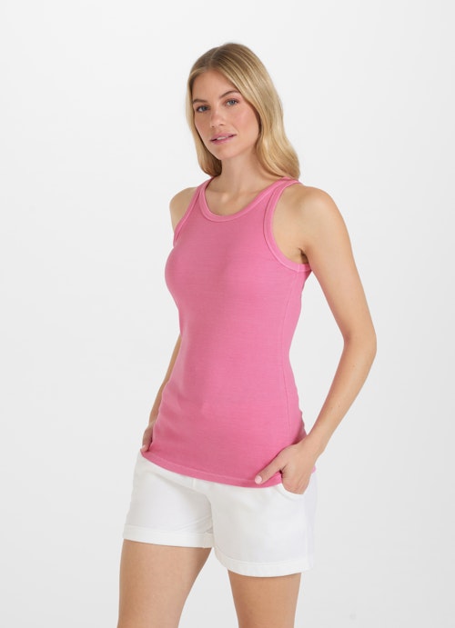 Coupe Slim Fit Hauts Top electric pink