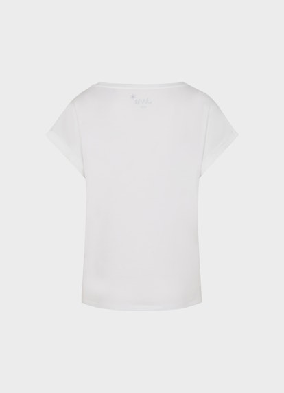 Loose Fit T-Shirts Boxy - T-Shirt white-steel grey